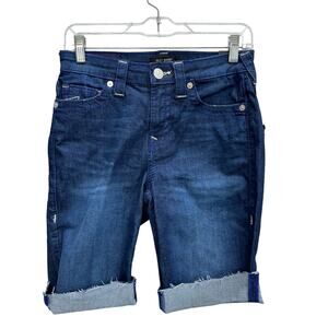 True Religion Shorts Women's Size 27 Blue Riley Bermuda Dark Moonstone New